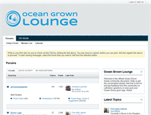 Tablet Screenshot of oceangrownlounge.com